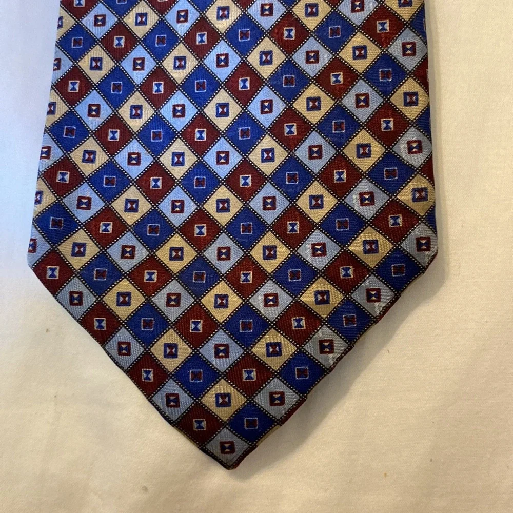 Stefano Ricci Men's Neck Tie 100% Silk deLisi Italy Blue - Picture 2 of 8